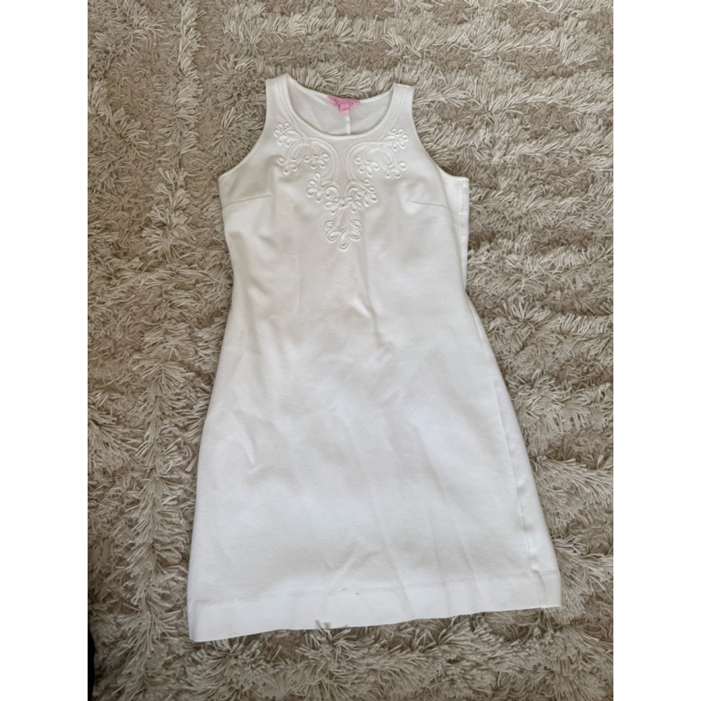 Women's Lilly Pulitzer White Embroidered Mini Dress S